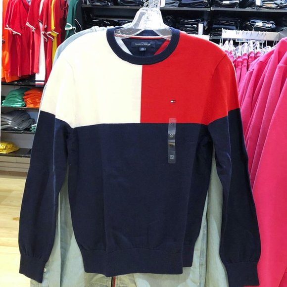 Tommy Hilfiger 78D9008 416 Flag Sweater NWT - Picture 2 of 3